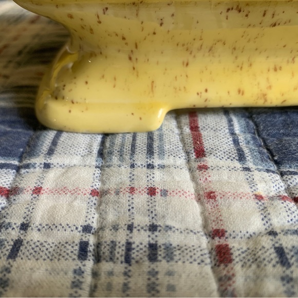 MCM Vintage Yellow Planter, Cottage Mod Tablescape Succulent - Picture 11 of 13